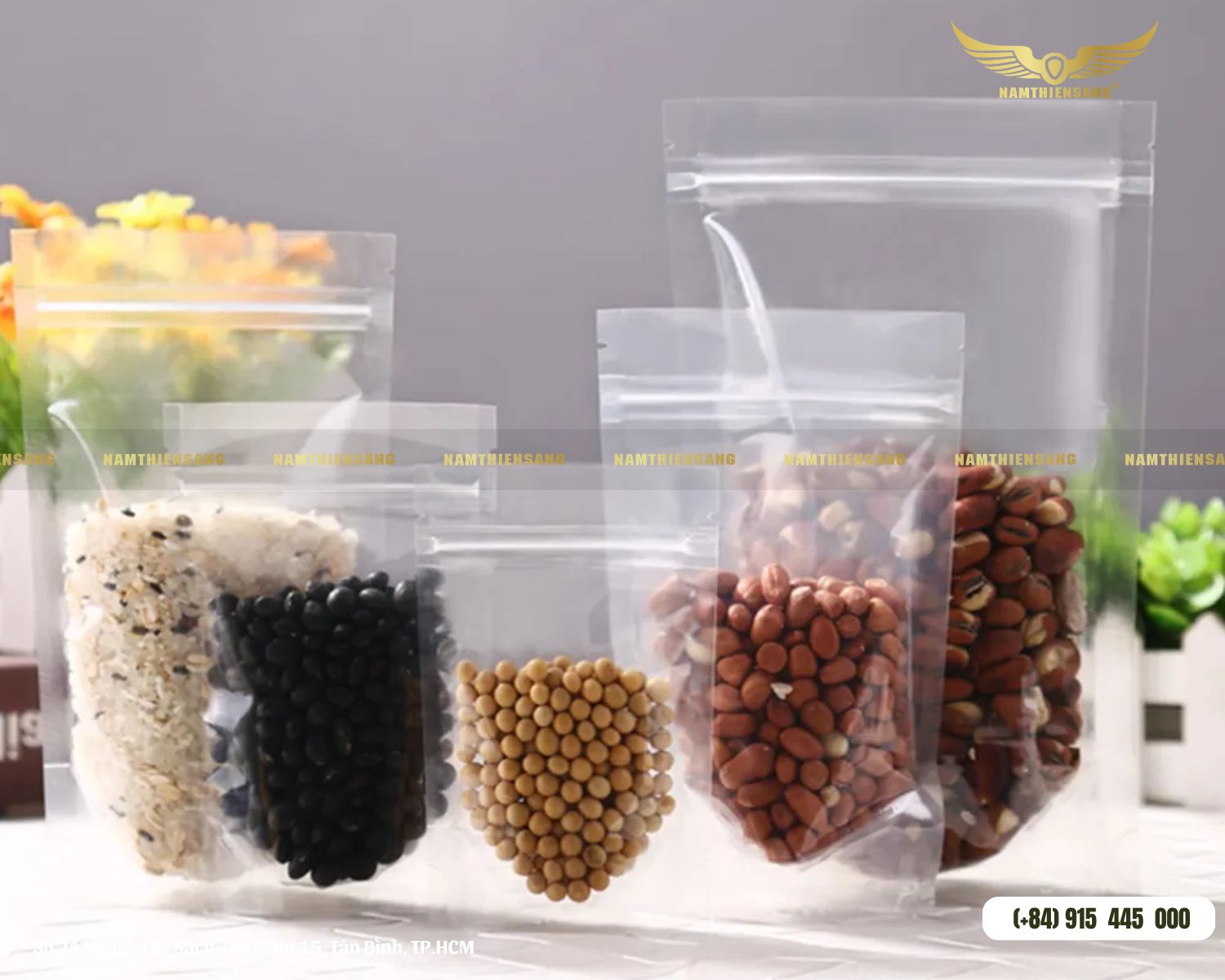 Kích thước túi zipper đựng thực phẩm